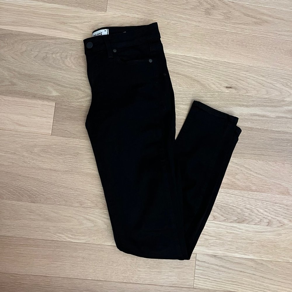 Paige Verdugo Ultra Skinny Black Jeans Size 25